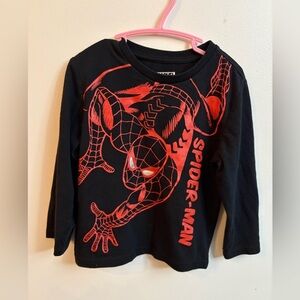 Marvel Black and Red Spider-Man Long Sleeve Tee 5 years